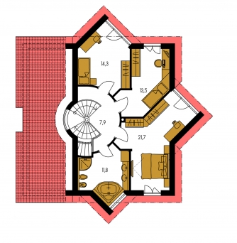 Floor plan of second floor - PRESTIGE 210